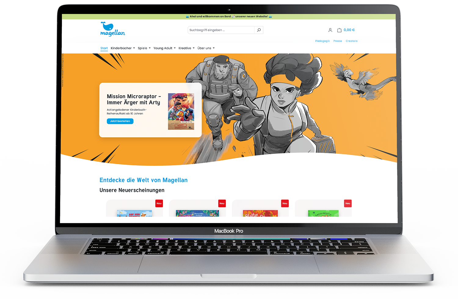 Realisierung Webshop Magellan Verlag auf Basis von Shopware 6 und TYPO3